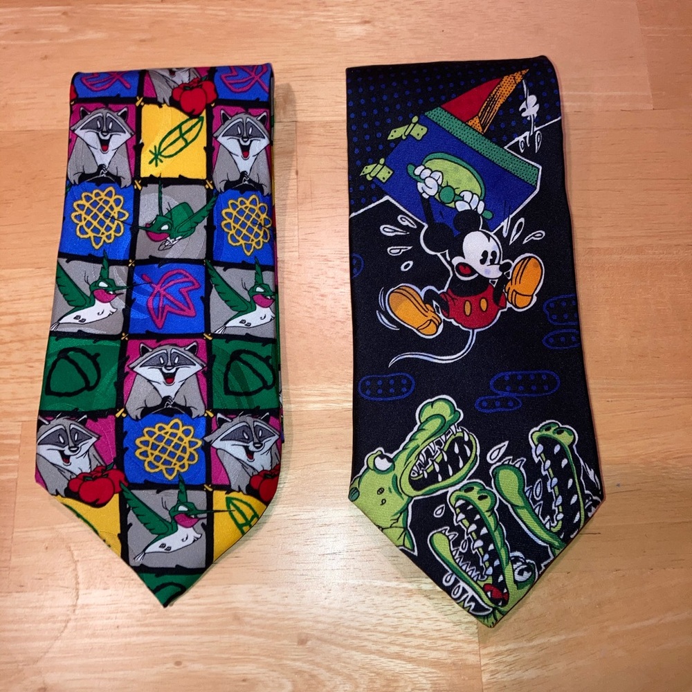 Silk ties x2 from Walt Disney World